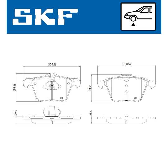 VKBP 81006 - Brake Pad Set, disc brake 