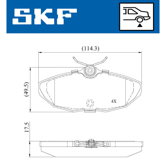 VKBP 90942 - Brake Pad Set, disc brake 