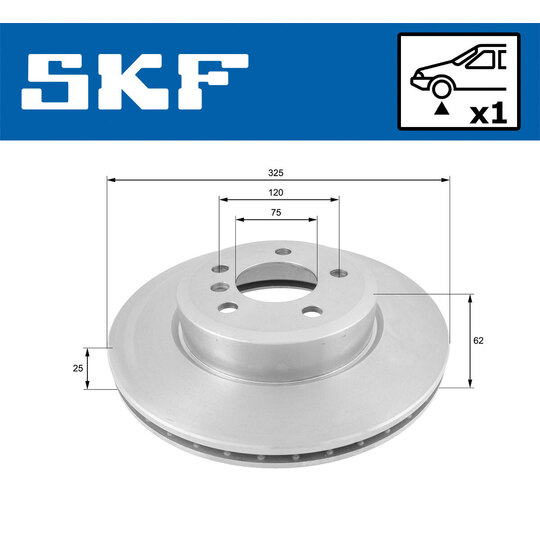 VKBD 80287 V1 - Brake Disc 