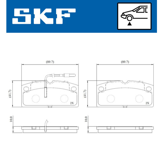 VKBP 80918 E - Brake Pad Set, disc brake 