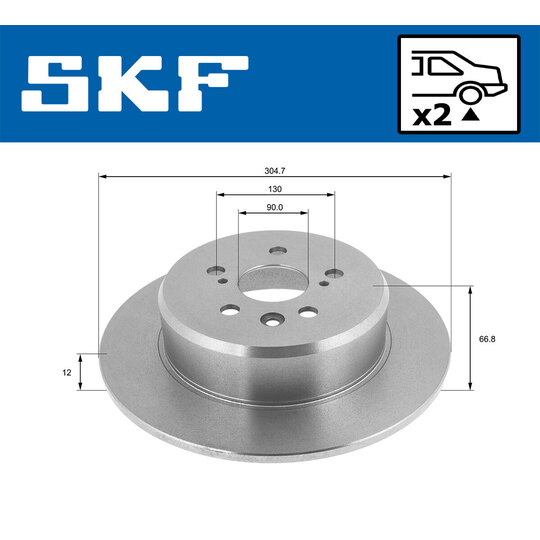 VKBD 90069 S2 - Brake Disc 