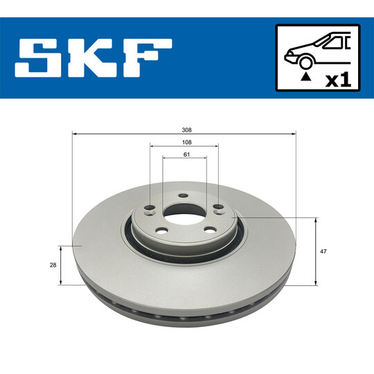 VKBD 80326 V1 - Brake Disc 