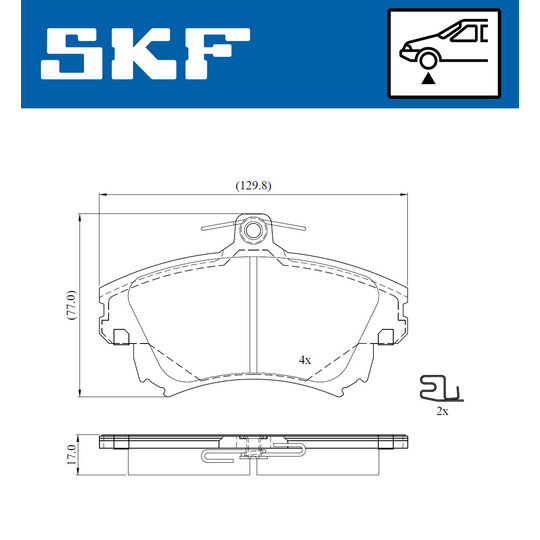 VKBP 80900 A - Brake Pad Set, disc brake 