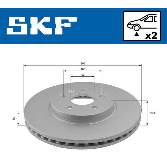 VKBD 80221 V2 - Brake Disc 