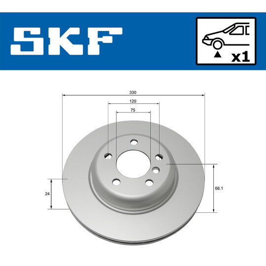 VKBD 80093 V1 - Brake Disc 