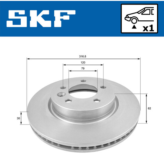 VKBD 80227 V1 - Brake Disc 