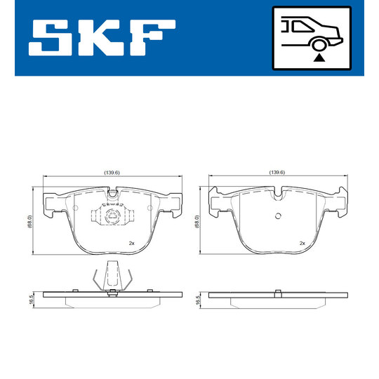 VKBP 90696 - Brake Pad Set, disc brake 