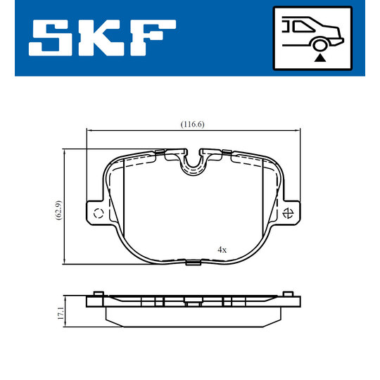 VKBP 90707 - Brake Pad Set, disc brake 