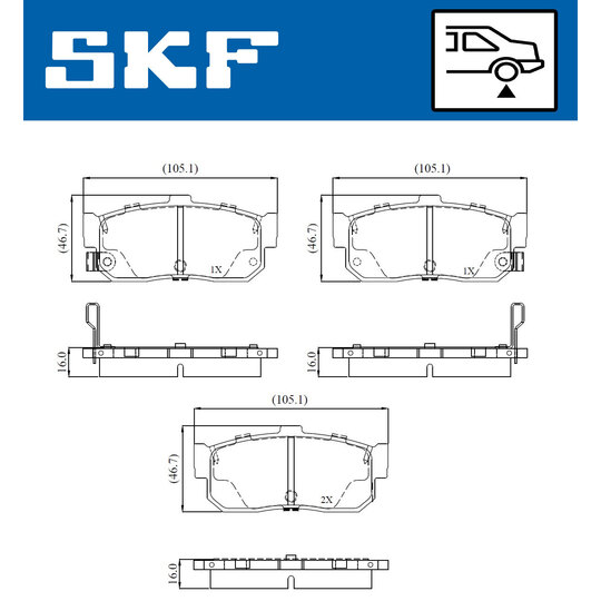 VKBP 91145 A - Brake Pad Set, disc brake 