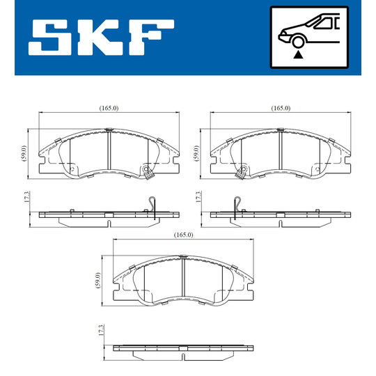 VKBP 81090 A - Brake Pad Set, disc brake 