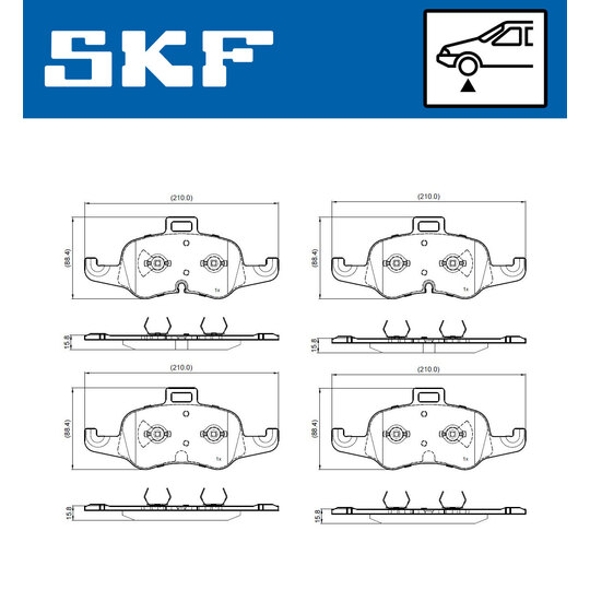 VKBP 80981 - Brake Pad Set, disc brake 