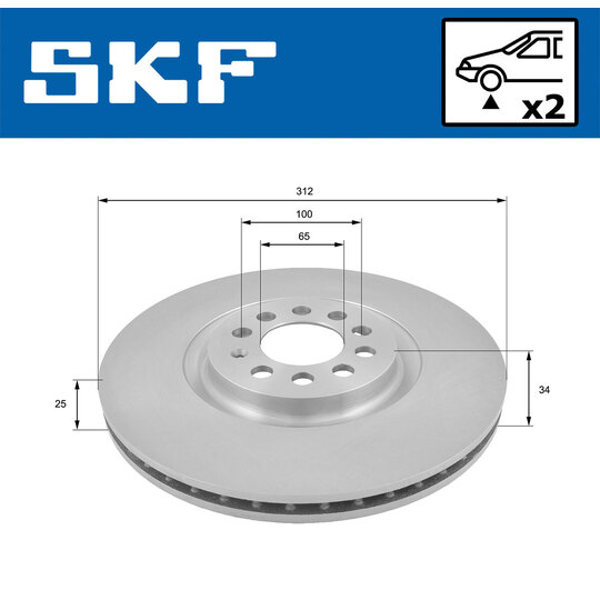 VKBD 80277 V2 - Brake Disc 