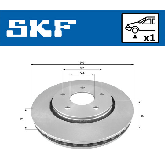 VKBD 80312 V1 - Brake Disc 