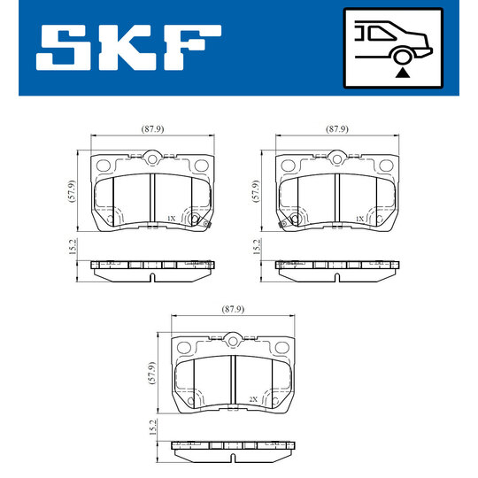 VKBP 91094 A - Bromsbeläggssats, skivbroms 