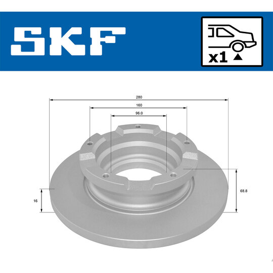 VKBD 90045 S1 - Brake Disc 