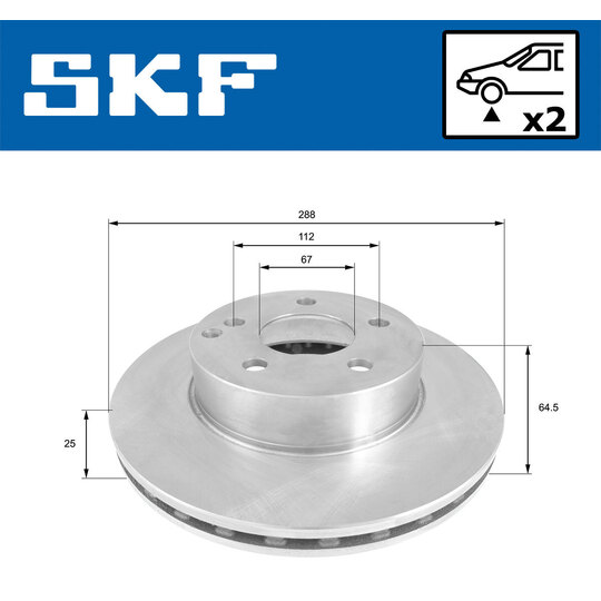 VKBD 80143 V2 - Brake Disc 