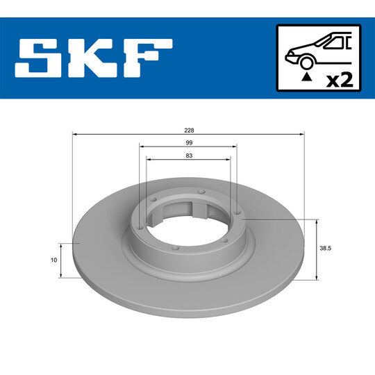 VKBD 80293 S2 - Brake Disc 