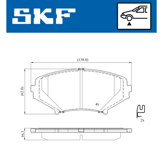 VKBP 81085 A - Brake Pad Set, disc brake 