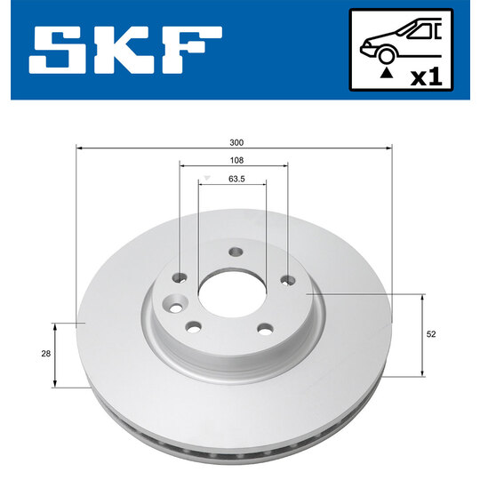 VKBD 80283 V1 - Brake Disc 