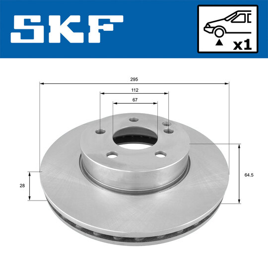 VKBD 80181 V1 - Brake Disc 