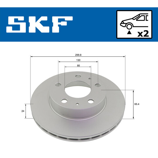 VKBD 80177 V2 - Brake Disc 