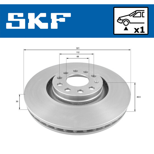 VKBD 80254 V1 - Brake Disc 