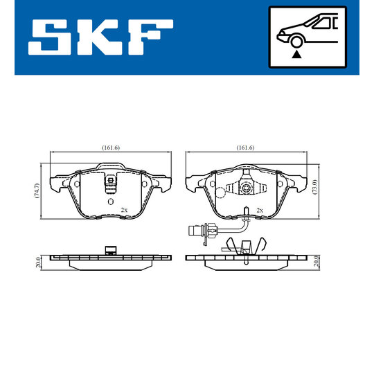 VKBP 81035 E - Brake Pad Set, disc brake 