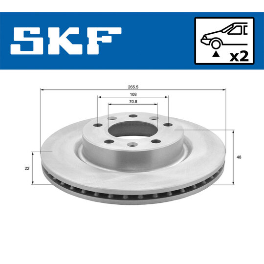 VKBD 80113 V2 - Brake Disc 