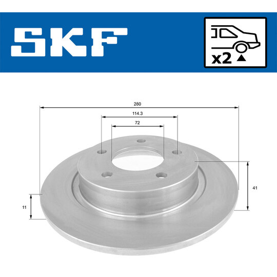 VKBD 90303 S2 - Brake Disc 