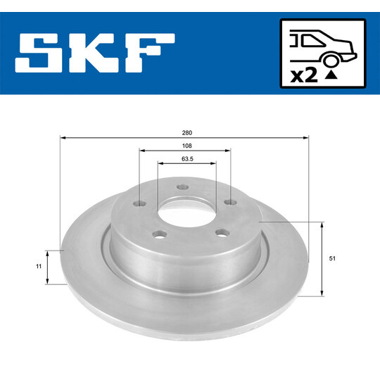 VKBD 90121 S2 - Brake Disc 