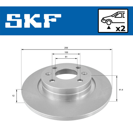 VKBD 80025 S2 - Brake Disc 