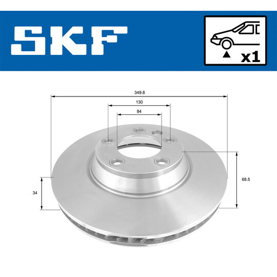 VKBD 80284 V1 - Brake Disc 