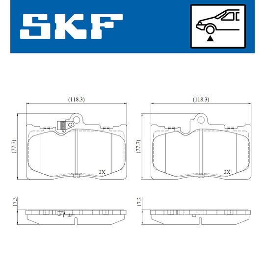 VKBP 80815 A - Brake Pad Set, disc brake 