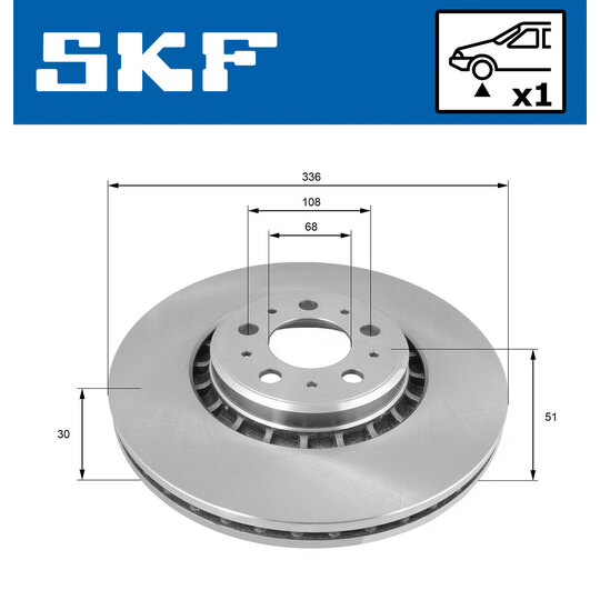 VKBD 80269 V1 - Brake Disc 