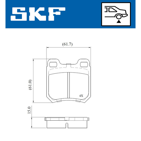 VKBP 90736 - Brake Pad Set, disc brake 