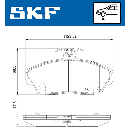 VKBP 80711 - Brake Pad Set, disc brake 