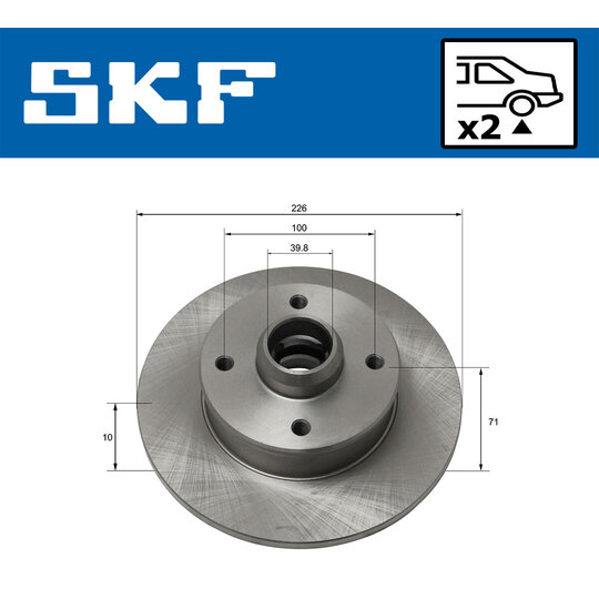 VKBD 90105 S2 - Brake Disc 