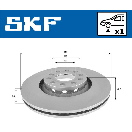 VKBD 80242 V1 - Brake Disc 