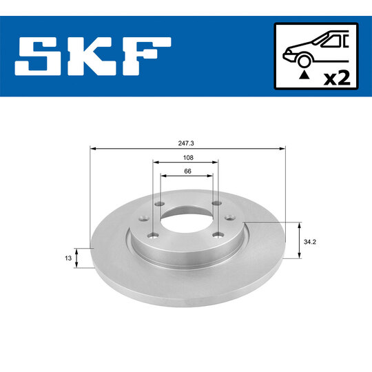 VKBD 80059 S2 - Brake Disc 