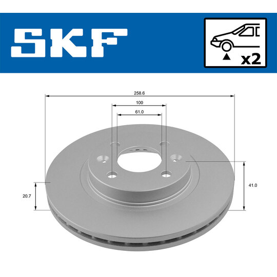 VKBD 80011 V2 - Brake Disc 