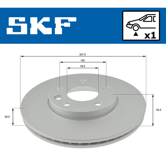 VKBD 80040 V1 - Brake Disc 