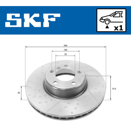 VKBD 80246 V1 - Brake Disc 