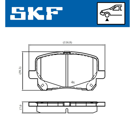 VKBP 81025 - Brake Pad Set, disc brake 