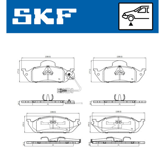 VKBP 81065 E - Brake Pad Set, disc brake 