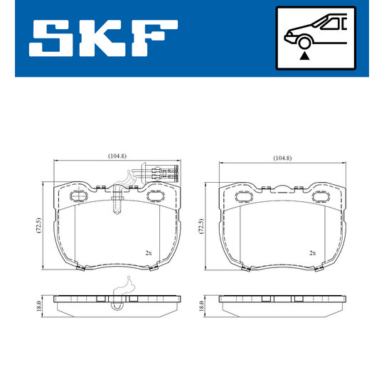 VKBP 81056 E - Brake Pad Set, disc brake 