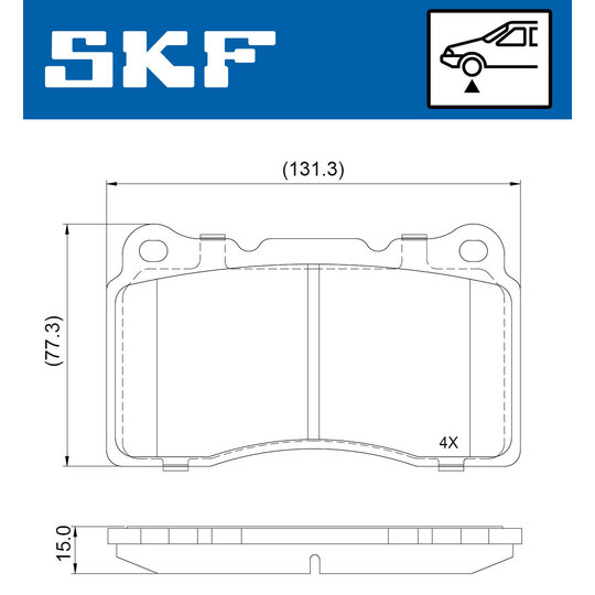 VKBP 81022 - Brake Pad Set, disc brake 