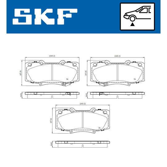 VKBP 81096 A - Brake Pad Set, disc brake 