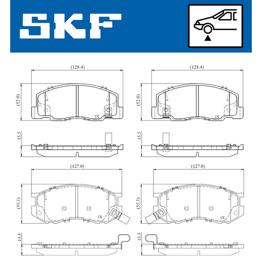 VKBP 81119 A - Brake Pad Set, disc brake 