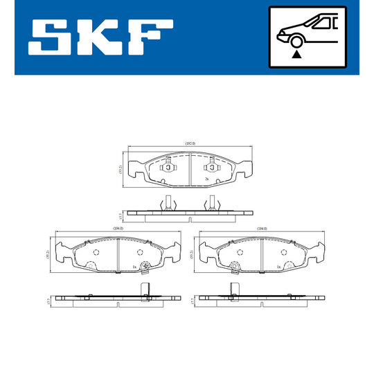 VKBP 81072 A - Brake Pad Set, disc brake 