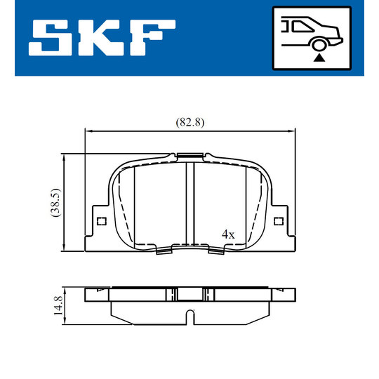 VKBP 90658 - Brake Pad Set, disc brake 